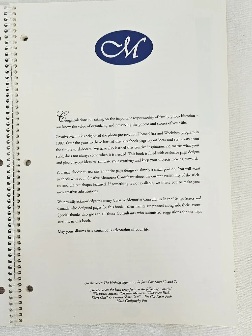 Creative Memories Scrapbook Page Design & Layout Ideas Book Vol IV 1998